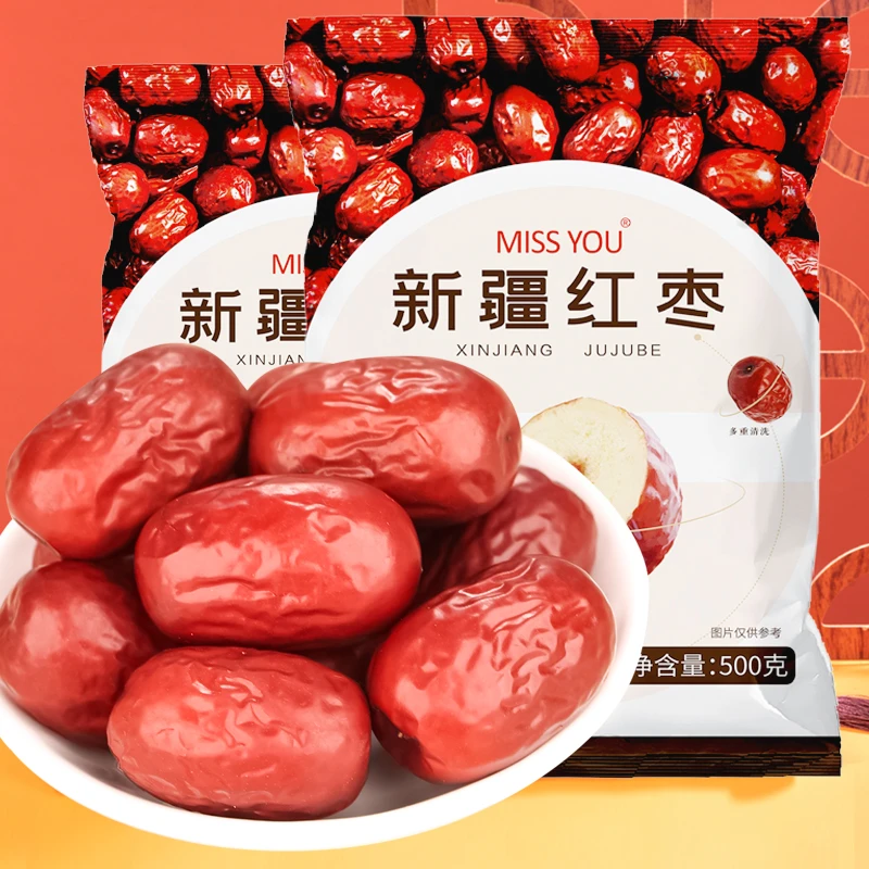 好想你MISSYOU新疆红枣500g×2袋.肉厚核小煮粥煲汤新疆特产红枣