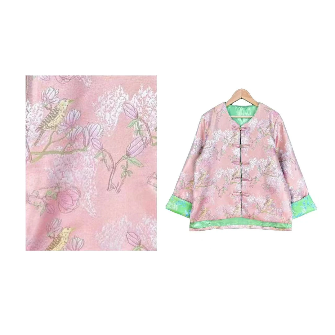 【花鸟】8214 新中式提花休闲重工刺绣中国风外套