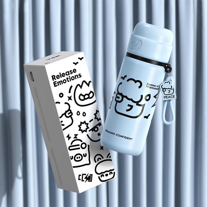 简约保温杯网红可爱女高颜值杯子户外316不锈钢防摔便携焖茶水杯