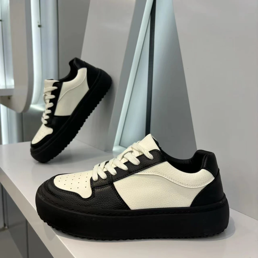 法莎尼亚板鞋男士厚底面包鞋韩版潮低帮系带增高鞋百搭运动休闲鞋