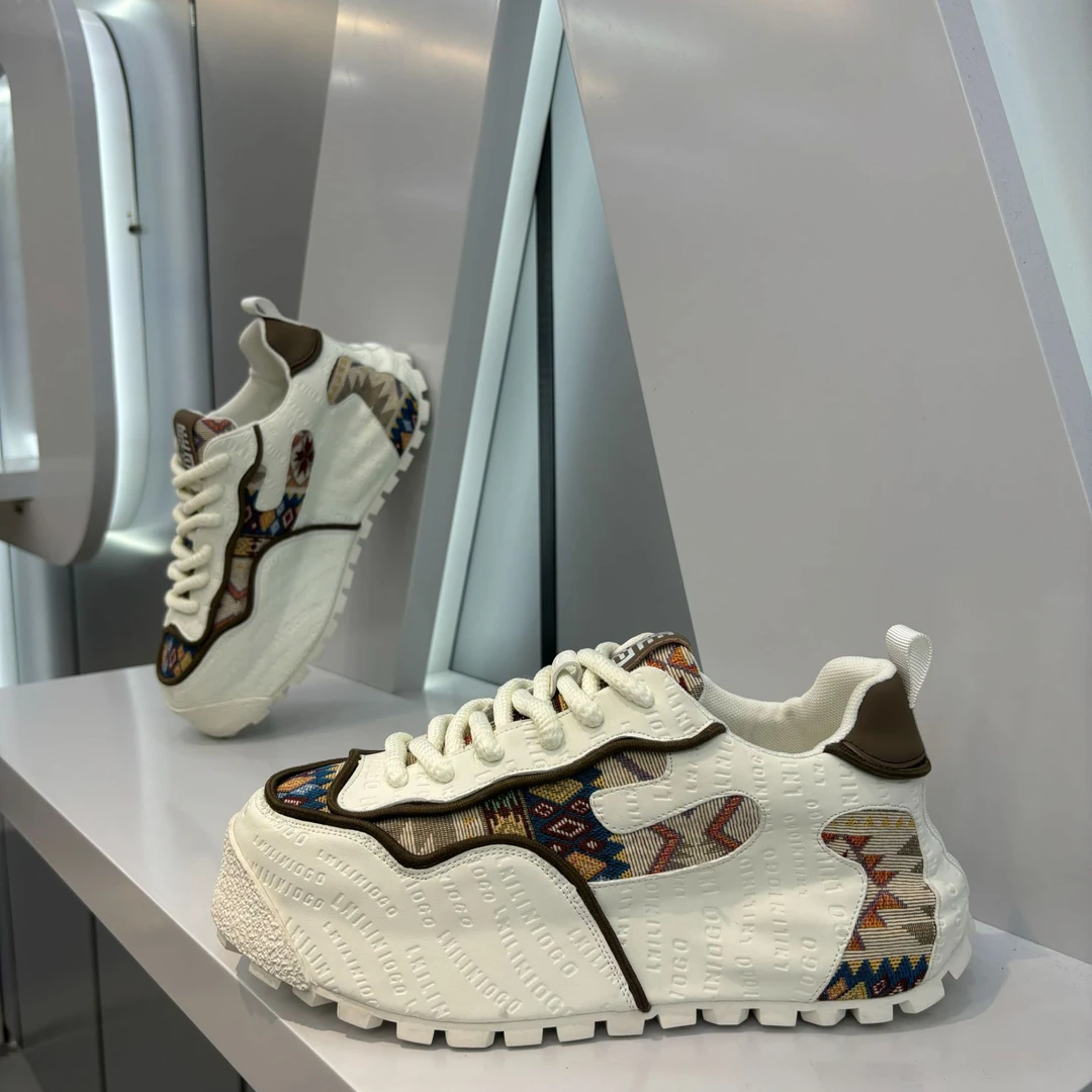 法莎尼亚厚底增高时尚拼色秋季透气百搭低帮青少年休闲鞋日常男鞋