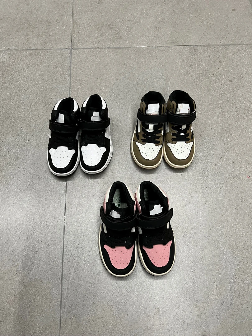 春款单里男女儿童高帮板鞋时尚238085