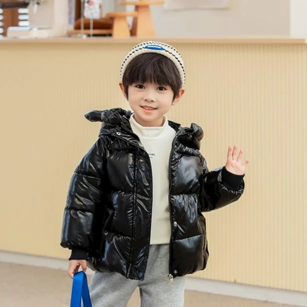 2022秋冬新款加厚可爱卡通耳朵棉服男女童免洗保暖上衣外套