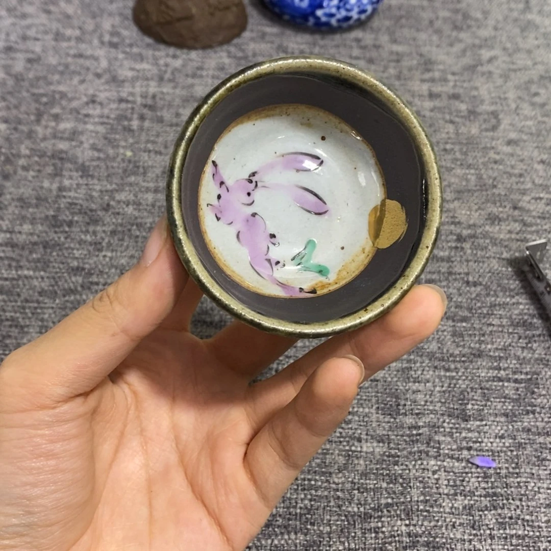 紫砂茶杯非常漂亮好看的物品