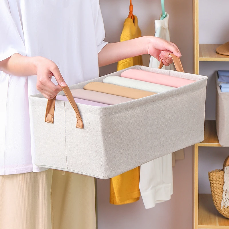 人字纹喷塑钢架衣服收纳盒面料防水折叠衣柜宿色卧室整理箱子