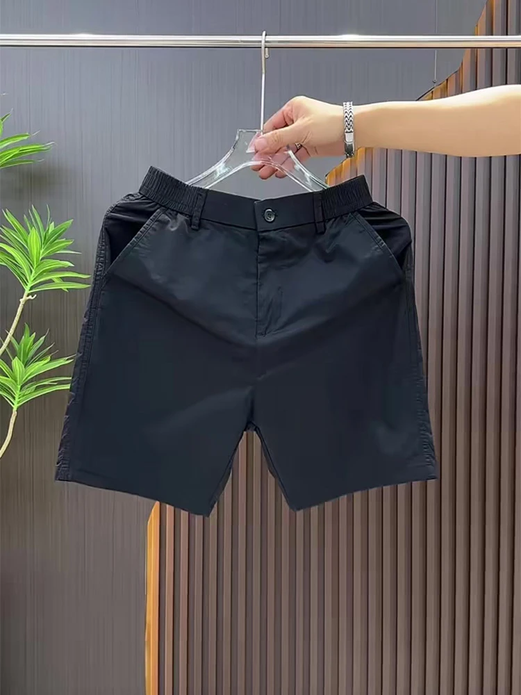 百搭纯色休闲短裤男款夏季薄款五分裤男士潮牌潮流外穿直筒中裤