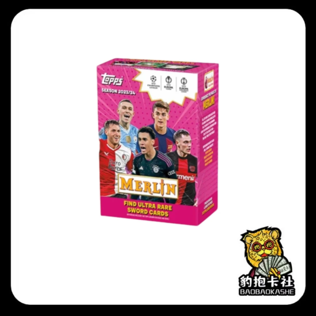 23/24 Topps Merlin 欧战 梅林手雷 足球 球星卡盲盒代拆卡 豹抱