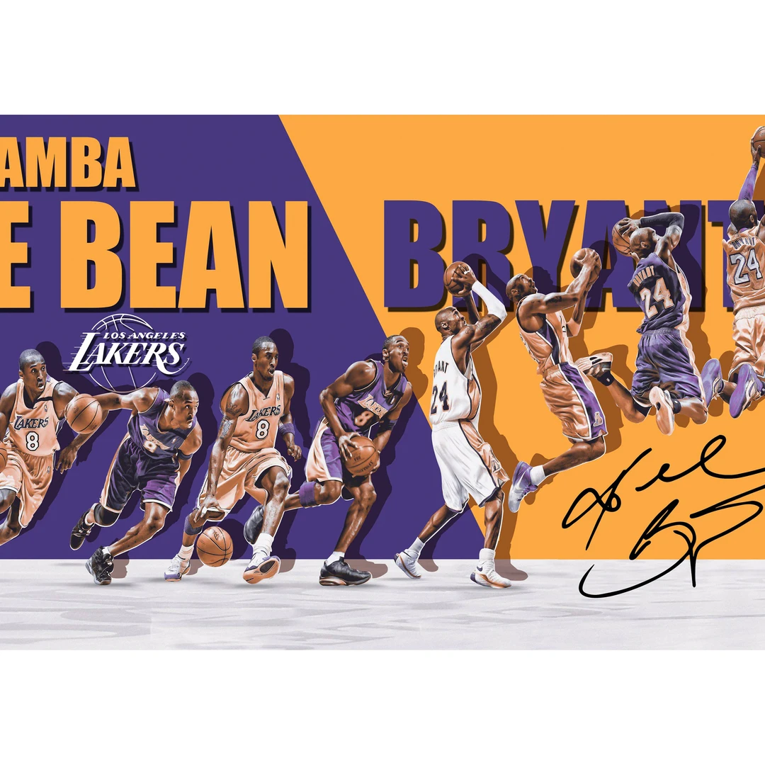 《NBA》挂画科比客厅装饰画40*150