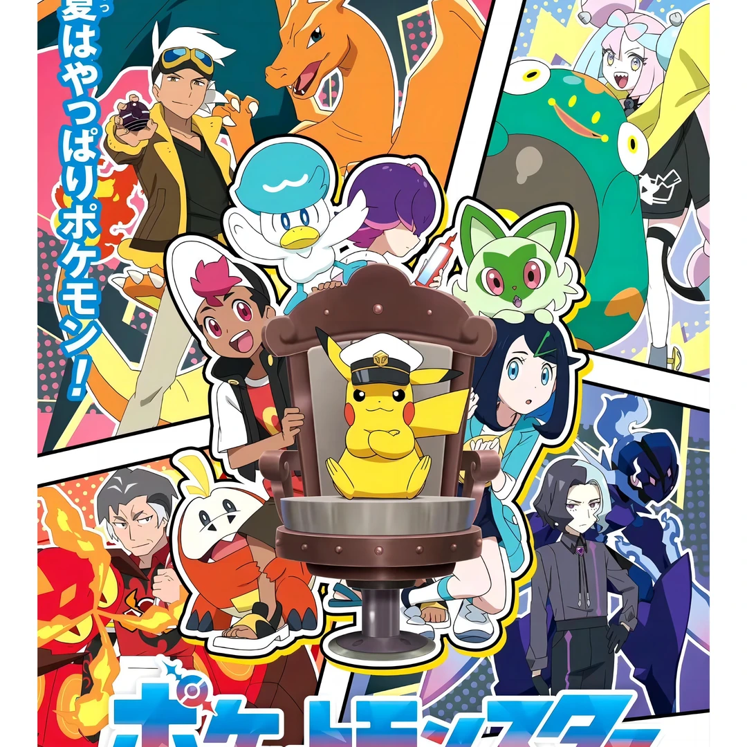 《神奇宝贝》挂画皮卡丘动漫装饰画神奇宝贝儿童房卡通壁画40*60