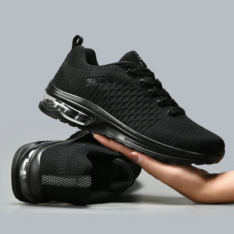2024年新款男鞋网面透气防臭运动鞋秋季减震跑步鞋大码轻便软底鞋