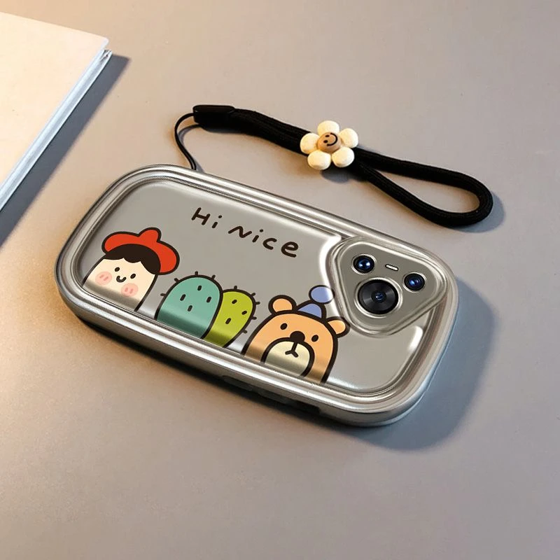 仙人掌男孩华为pura70手机壳可爱硅胶全包防摔卡通通用新款手机套