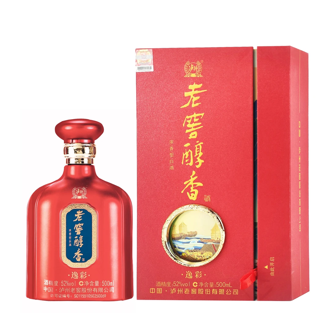 LUZHOU/泸州逸彩送礼宴请商务浓香优级白酒红色52度500ml*6瓶