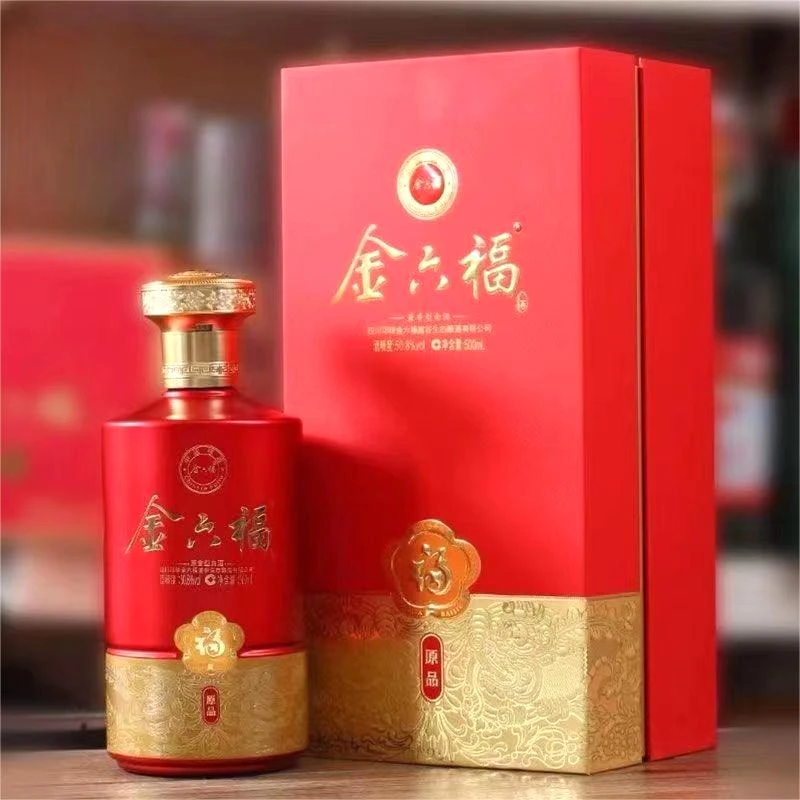 金六福原品 商超同款纯粮固态法兼香型优级白酒50.8度500ml*6瓶