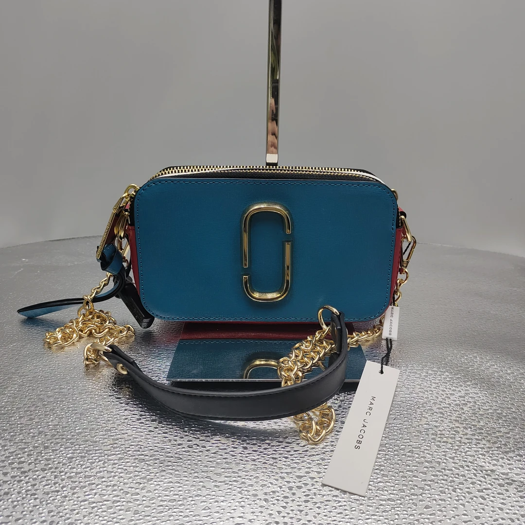 95新 Marc Jacobs/莫杰 莫杰/蓝拼红相机包/19016/姐妹花
