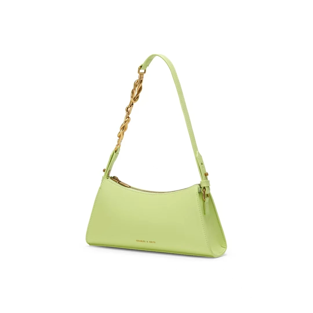 全新未使用 CHARLES & KEITH 绿色单肩包/30222/姐妹花