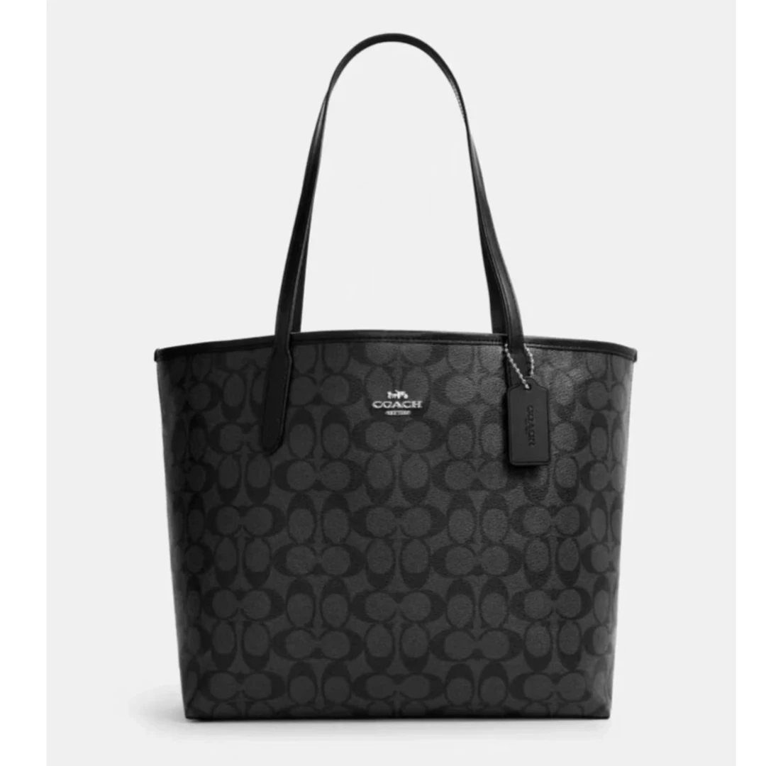 99新 COACH/蔻驰 蔻驰/棕色托特包/31003/姐妹花