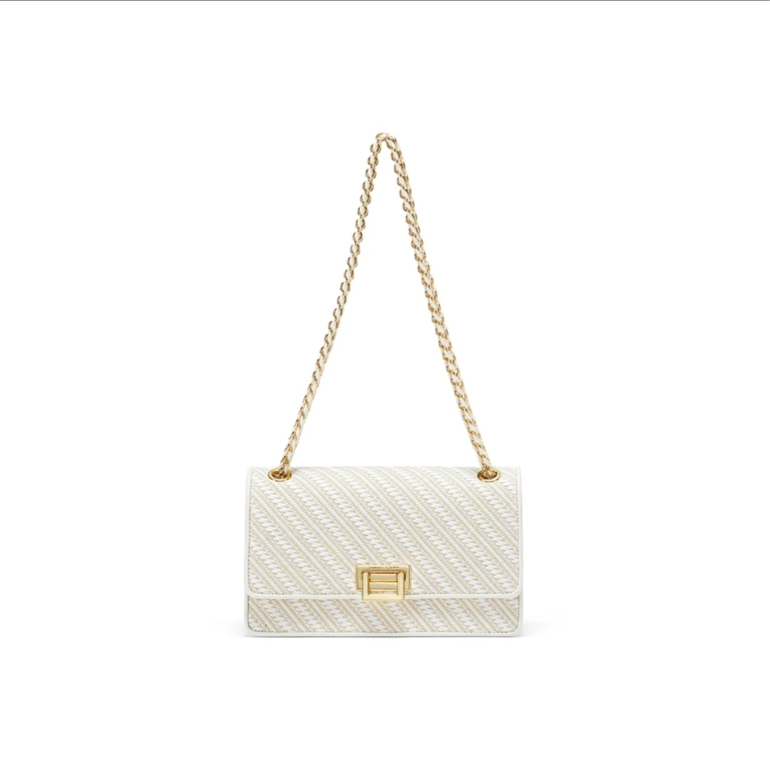 全新未使用 CHARLES & KEITH 白色单肩包/30123X/姐妹花