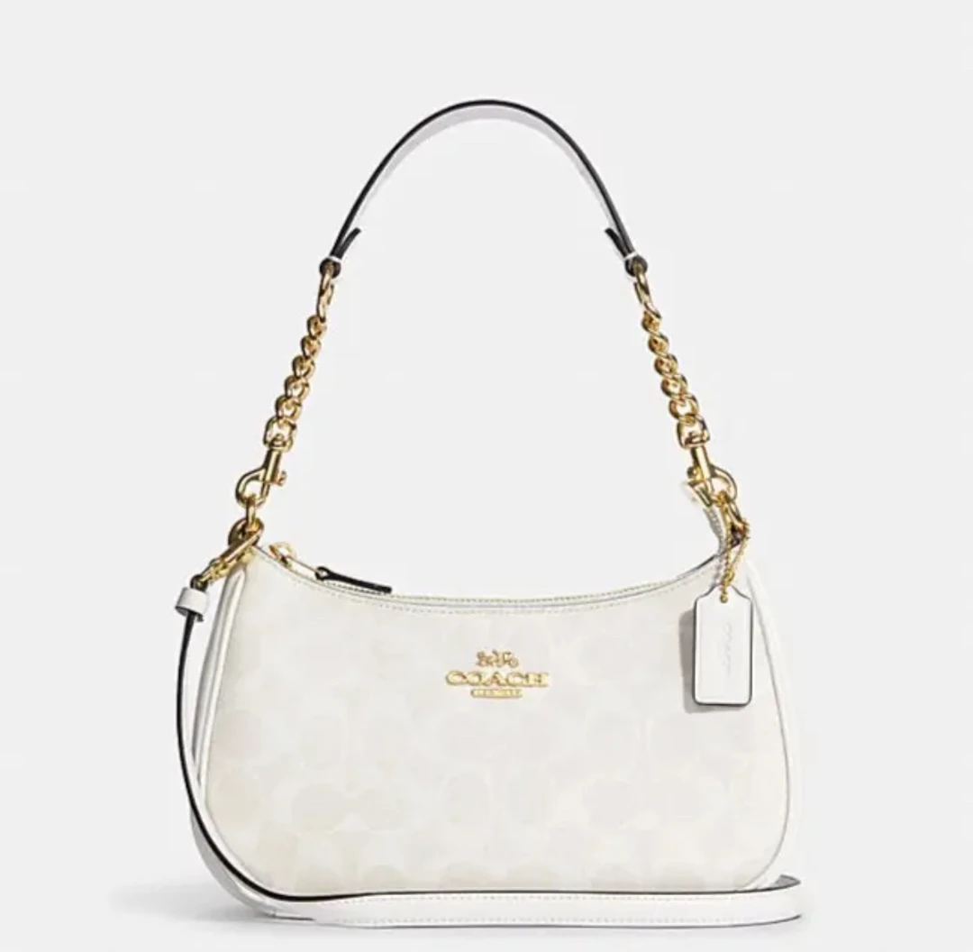 99新 COACH/蔻驰 蔻驰/冰川白月牙包/20001/姐妹花