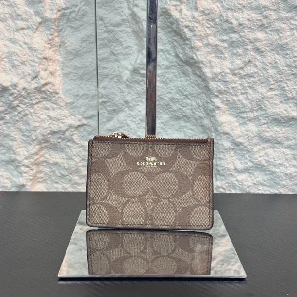 95新 COACH/蔻驰 蔻驰/老花mini钱包/14004/姐妹花