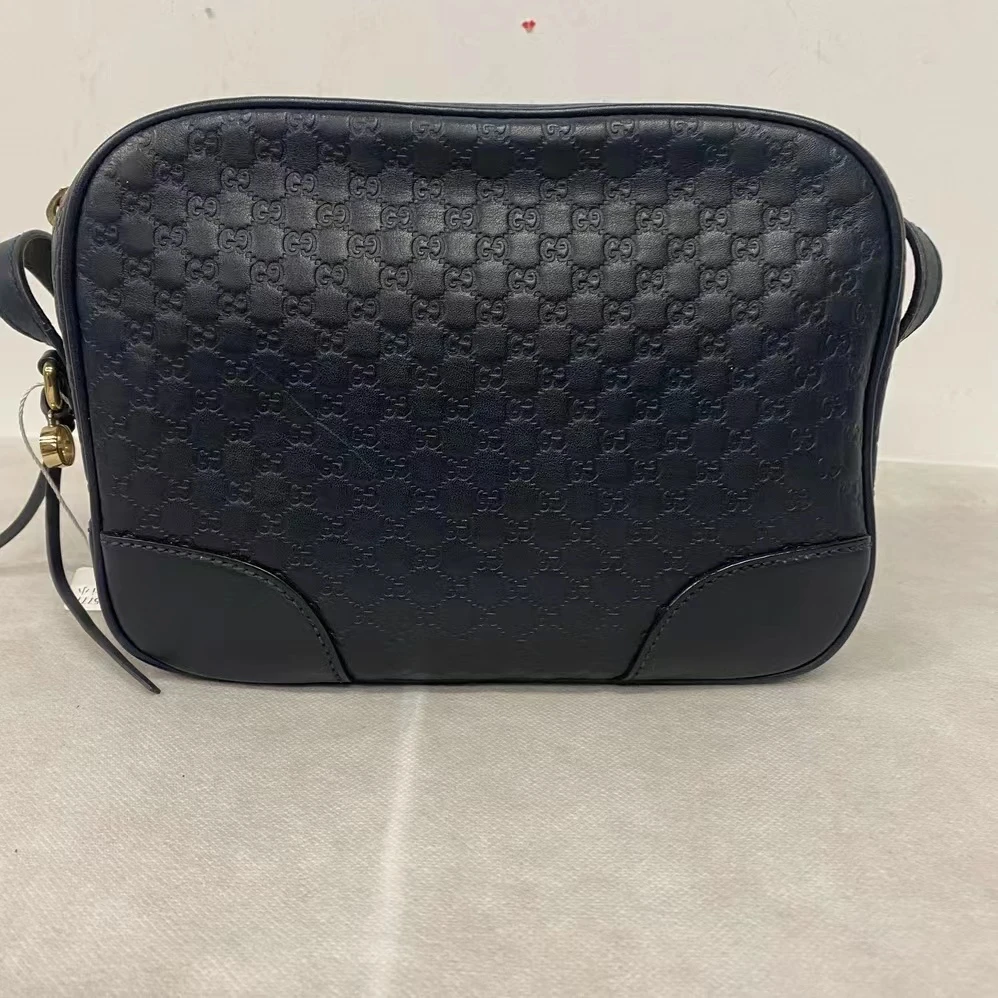 95新 GUCCI/古驰 深蓝色相机包/07001/姐妹花