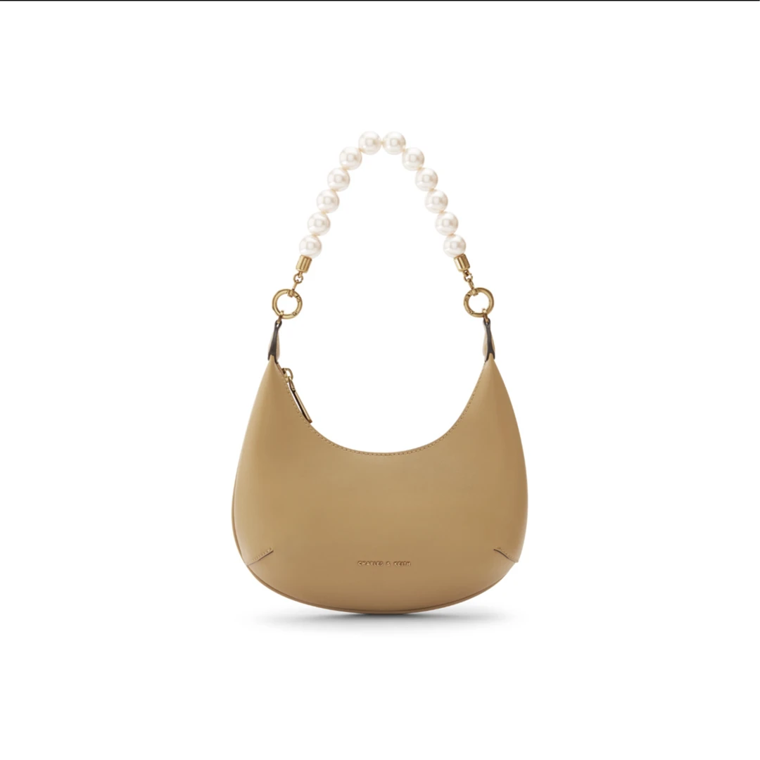 全新未使用 CHARLES & KEITH 姜黄色豌豆包/30062/姐妹花