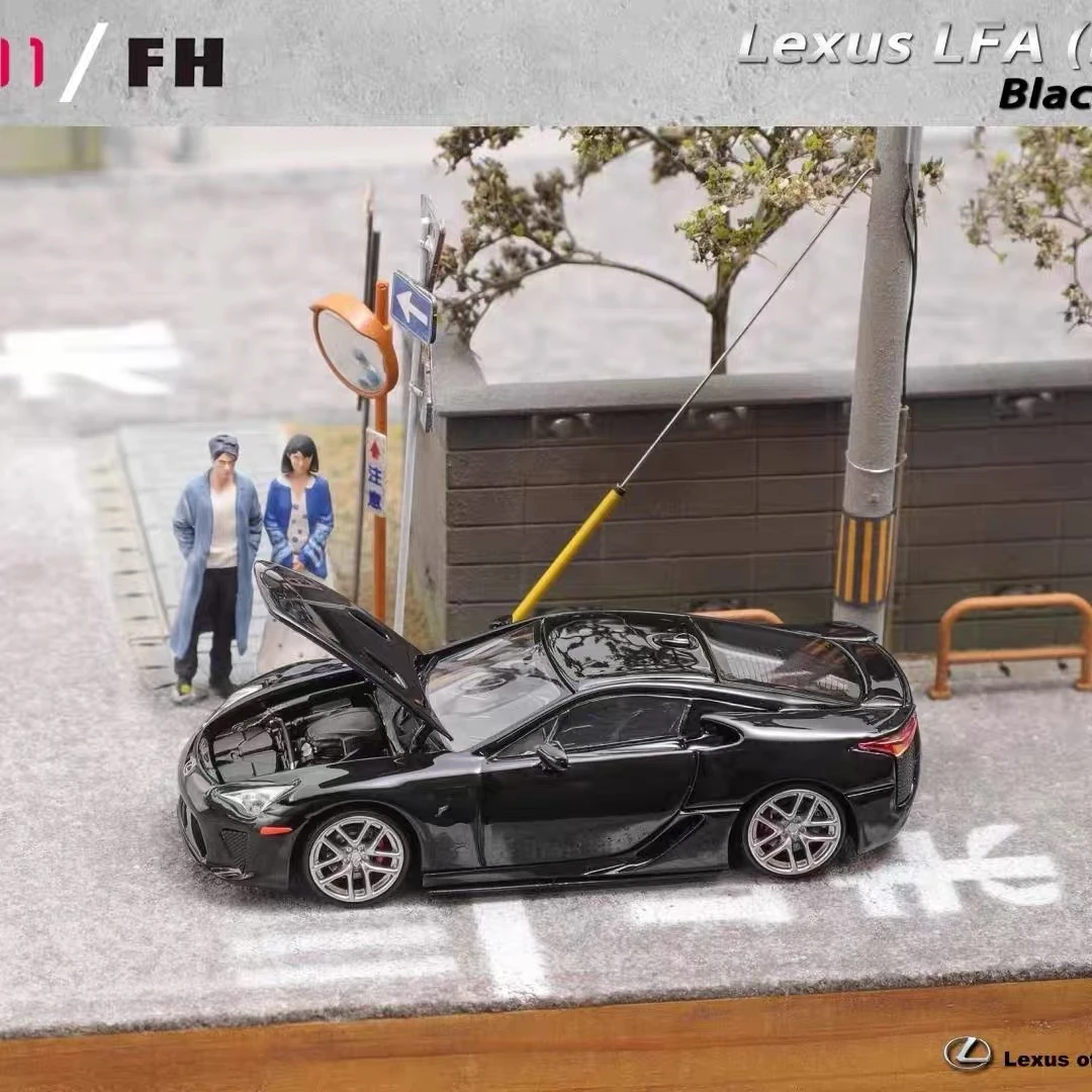 FH 1:64 雷克萨 Lexus LFA双门跑车可开盖仿真合金汽车模型收藏