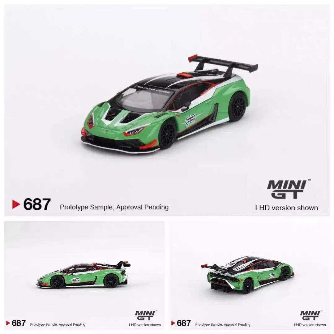 MINI GT 1:64 #687 兰博GT3 EVO2 合金汽车模型