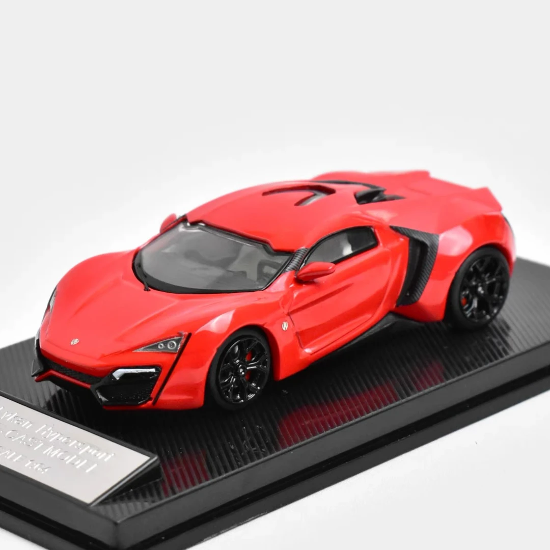 SCA Smallcarart 1:64 红色莱肯 Lykan 超级跑车 合金汽车模型