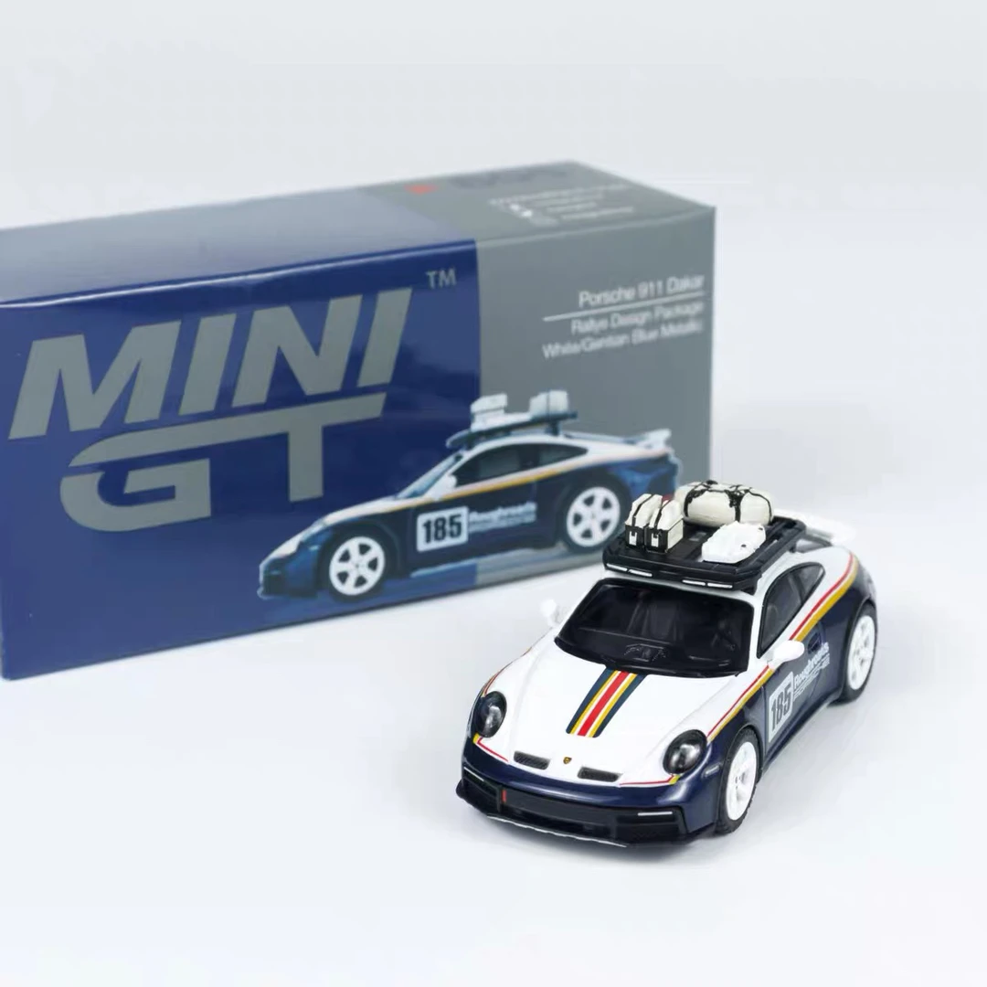 MINI GT 1:64 保时 捷 911 Dakar拉力赛车涂装 合金汽车模型 805#