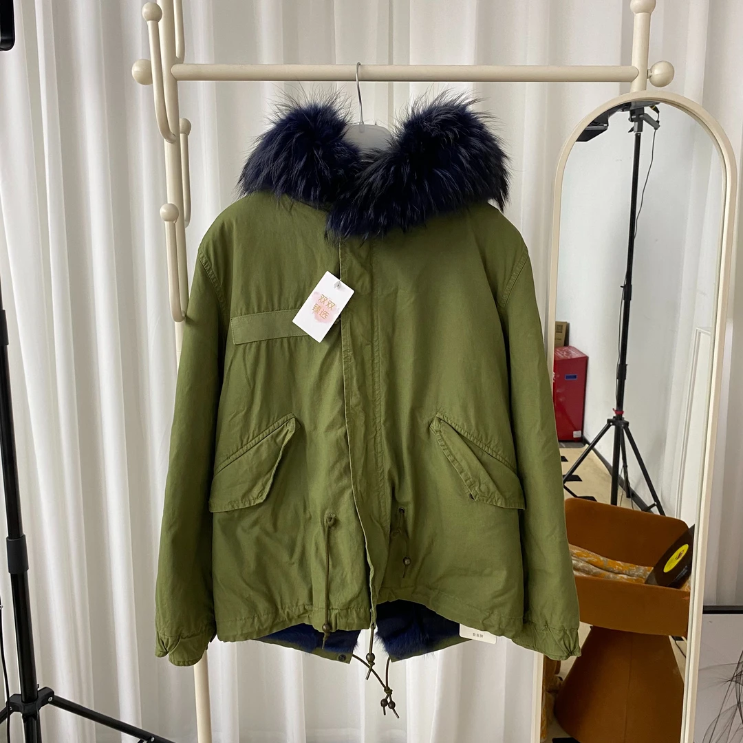 双双臻选/cf00187/皮草夫妇棉服/XS码