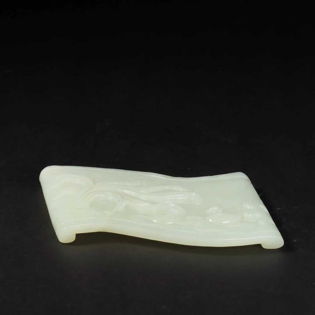 1059清和田玉文房鸳鸯墨床1240