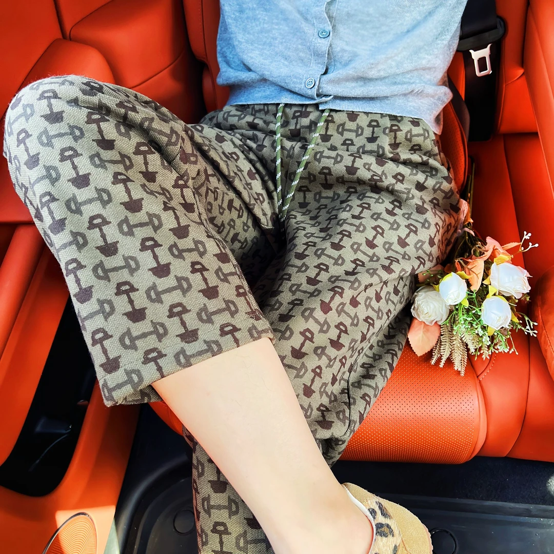 2025春新款 高级仿羊绒女士休闲裤 软糯高弹洋气减龄百搭女裤