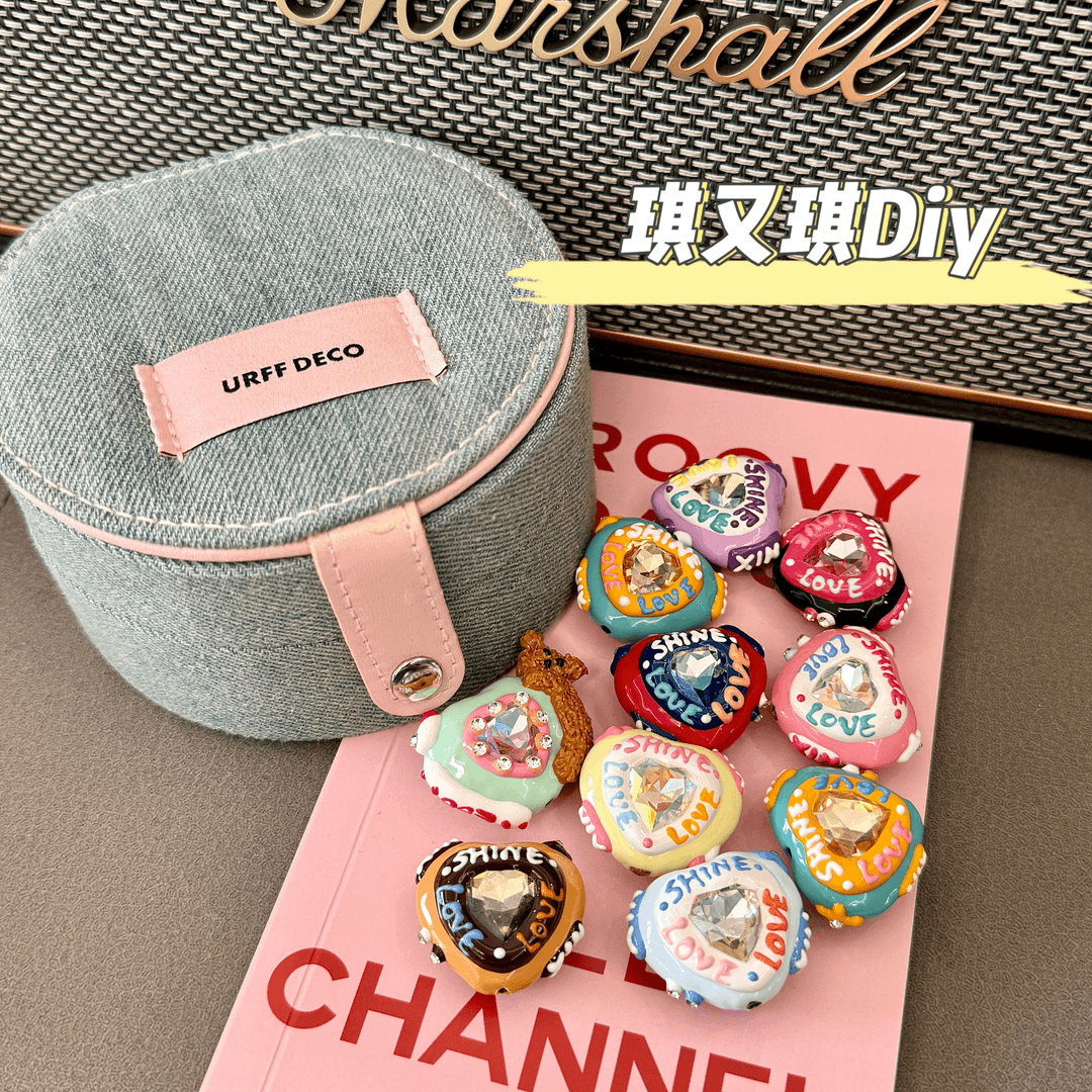 手绘珠DIY只有头部分没有木马珠子手工制品穿手机链微瑕不退换