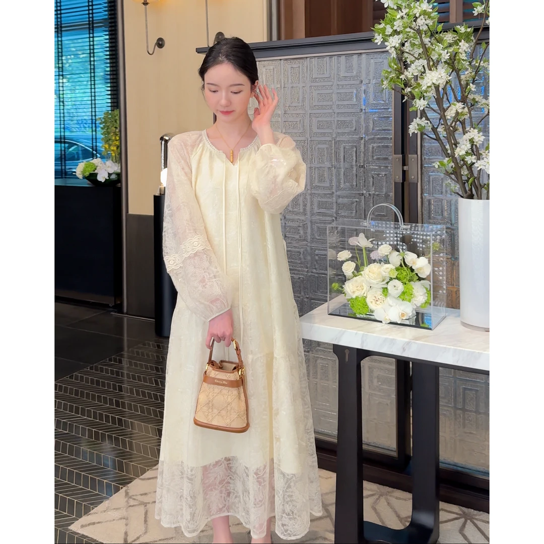 Zwinnie/詹维尼【咖啡馆】仙气少女甜美飘逸连衣裙 GYT202410