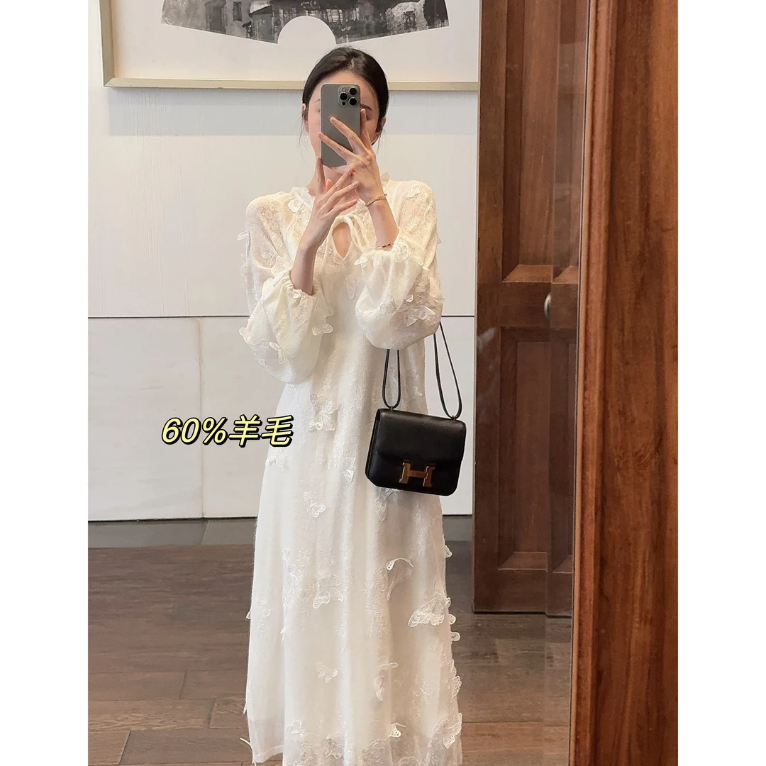 Zwinnie/詹维尼【蝴蝶系列-羊毛毛衣裙】连衣裙GRE202403