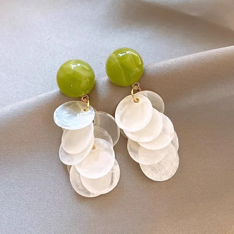 合金耳饰 显脸瘦流苏耳饰女适合春夏的耳环气质耳钉轻奢高级感潮