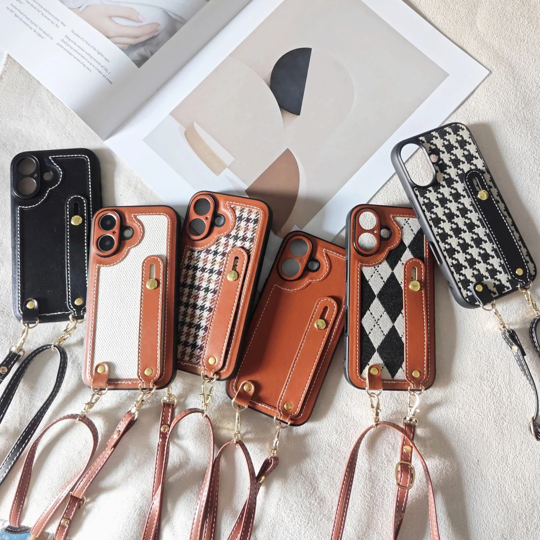 适用于苹果14/15/16/17promax手机壳斜挎支架防摔镜头保护