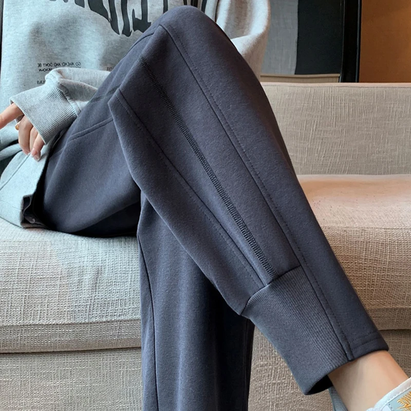 孕妇运动裤秋冬季新款宽松时尚外穿束脚哈伦裤小个子长裤休闲卫裤