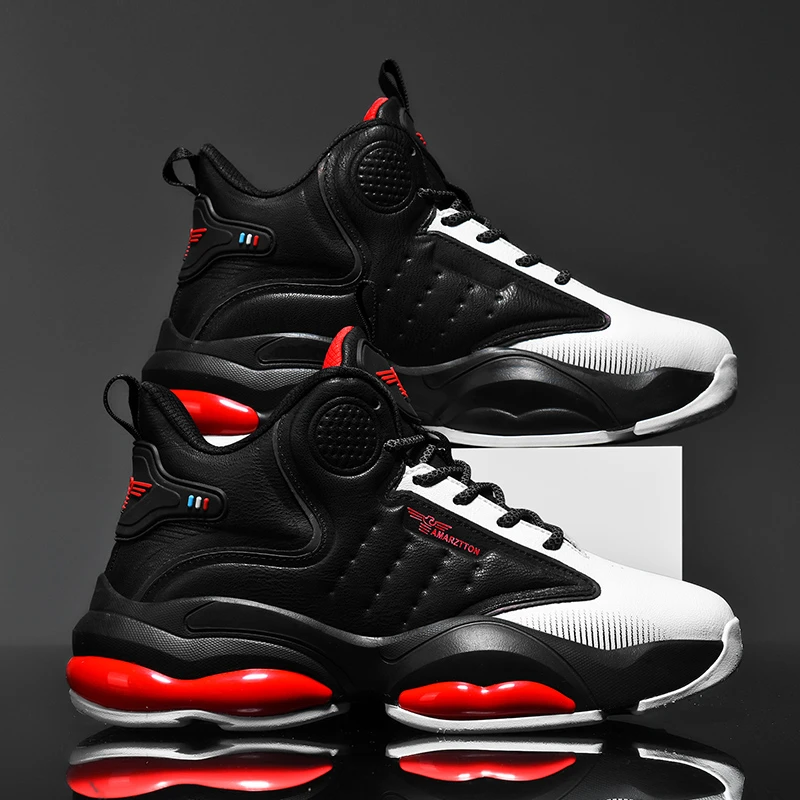 真皮牛皮5代实战篮球鞋男2024新款外场防滑减震战靴男女球鞋缓震