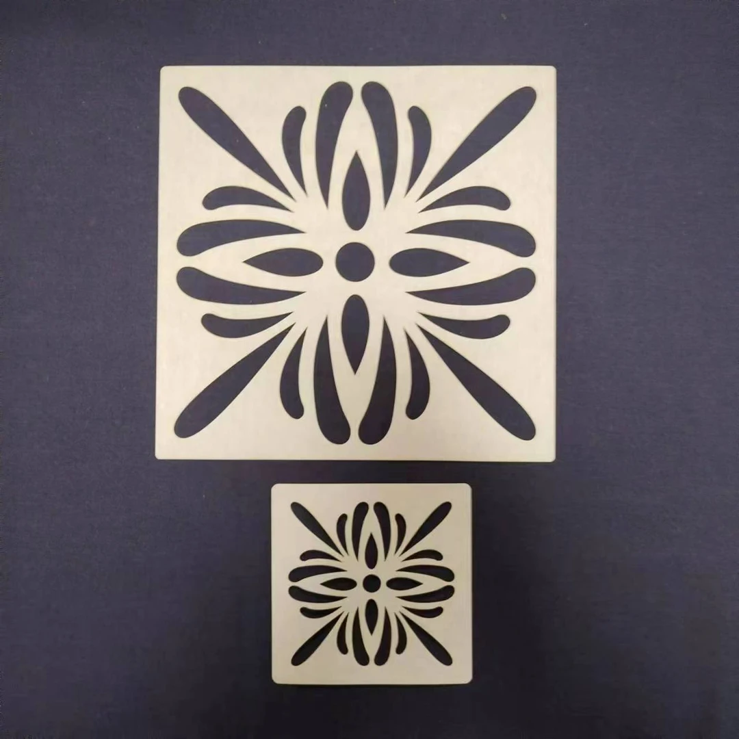 R26刺子绣模板 十字花茶席杯垫置物垫模板手工时尚复古多功能家用