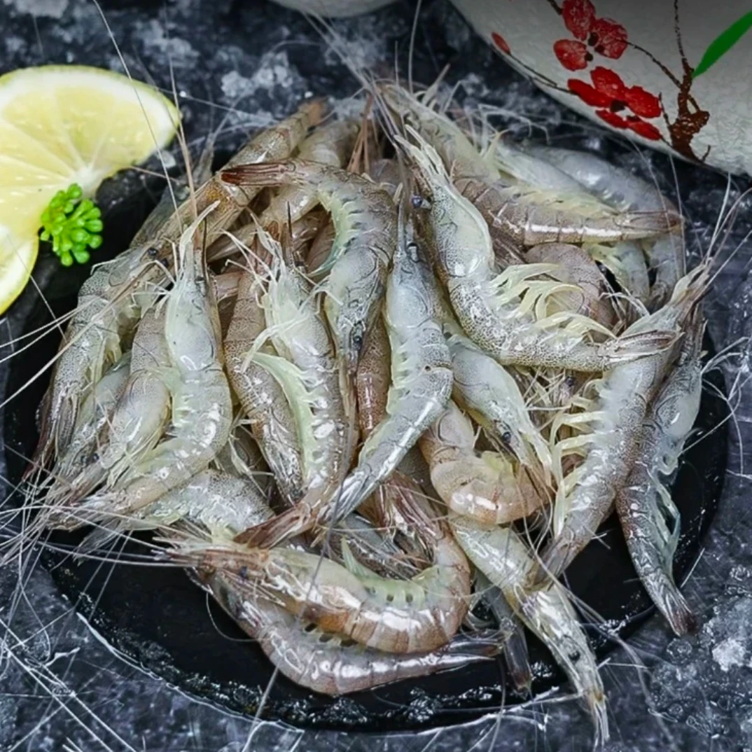 1码头直发红毛虾小米虾 小白虾到手5斤共两包80-100条/斤嫌小勿拍