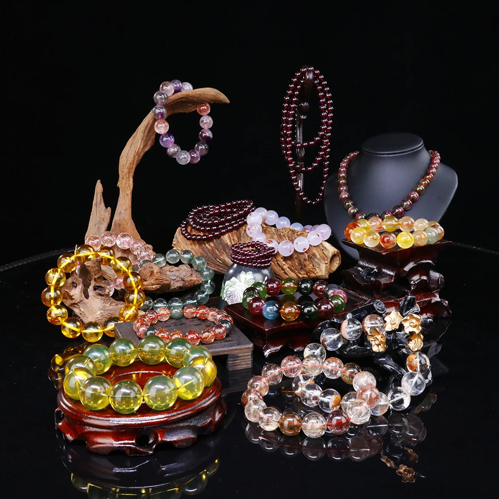 【小北珠宝】天然水晶手串手链DIY饰品直播间链接三