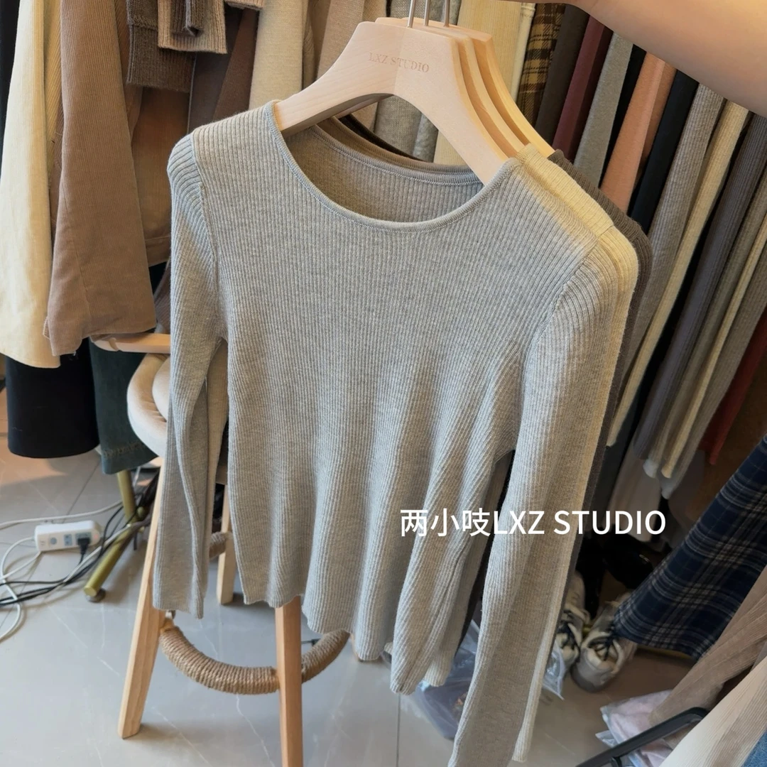 两小吱《不挑人打底》秋冬不挑人毛衣纯色百搭针织打底
