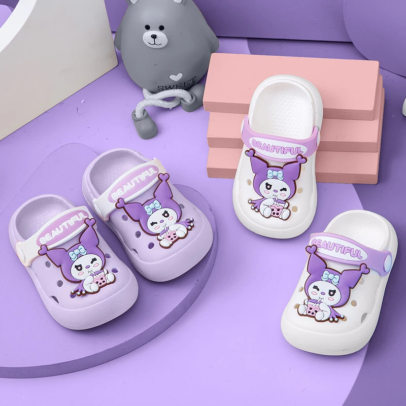 ins儿童拖鞋卡通包头儿童凉拖男童女童防滑软底婴幼儿时尚洞洞鞋