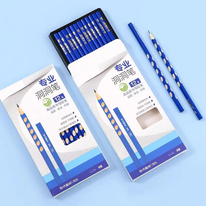 FreeFish/方鱼YG-2016 高品质专业HB矫姿洞洞铅笔3盒