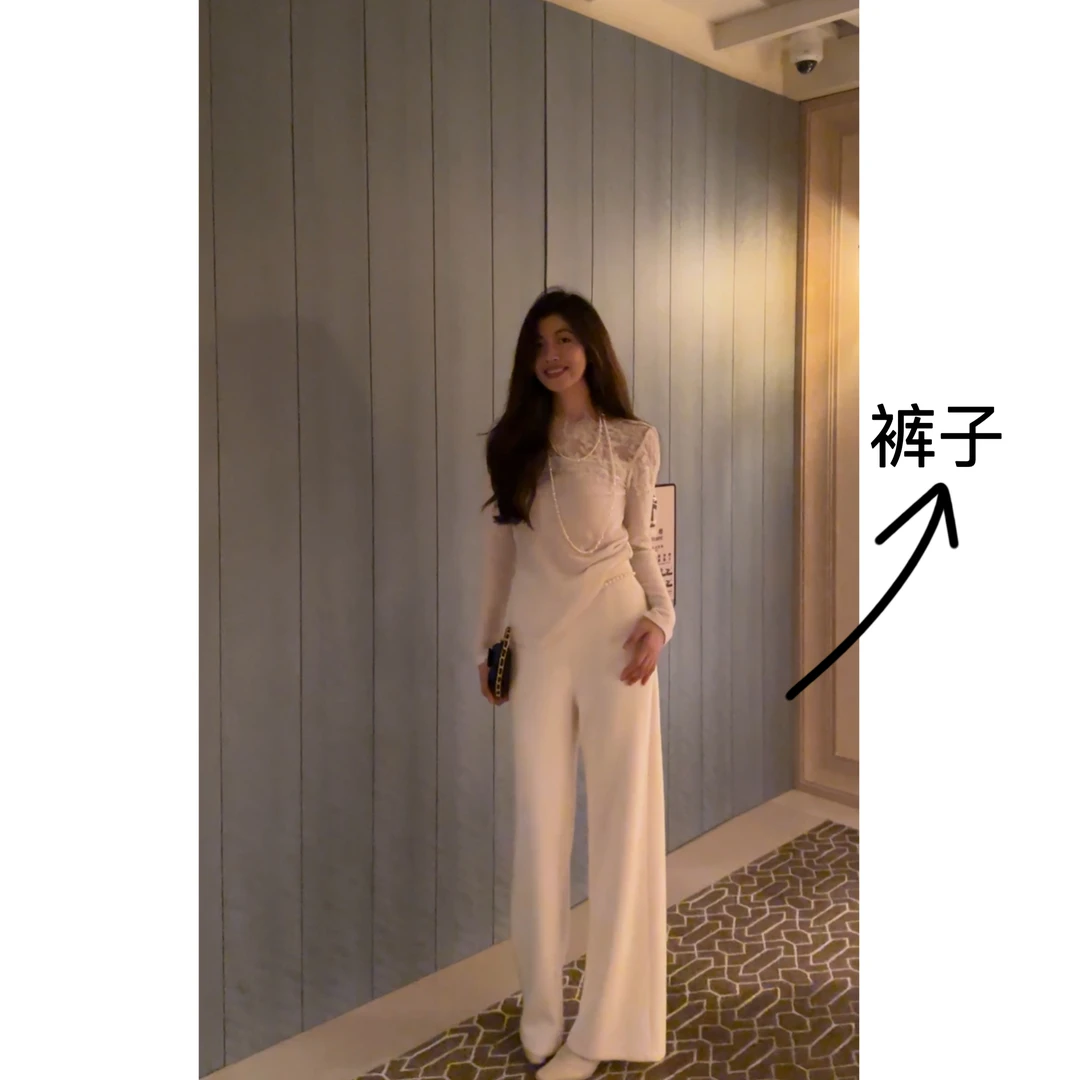 【N·COU】24秋新款【奶油华夫】高腰钉珠宽松直筒阔腿裤DY51622