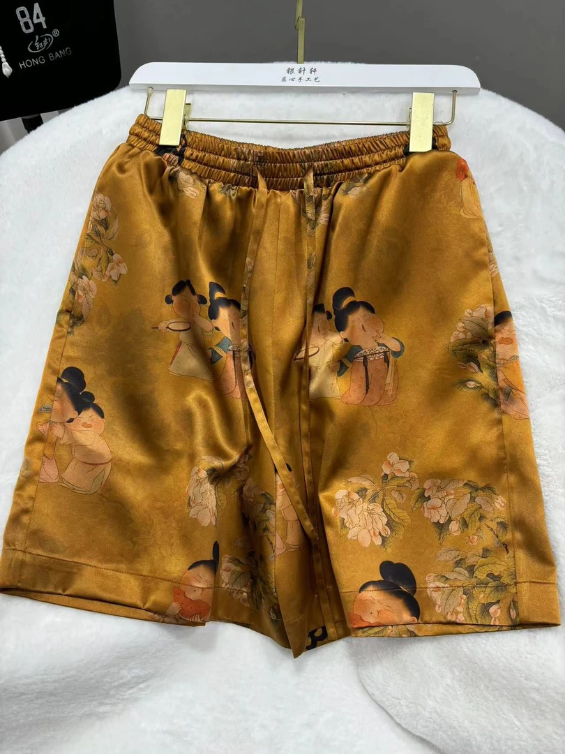 （已开价香云纱重磅小唐人裤子