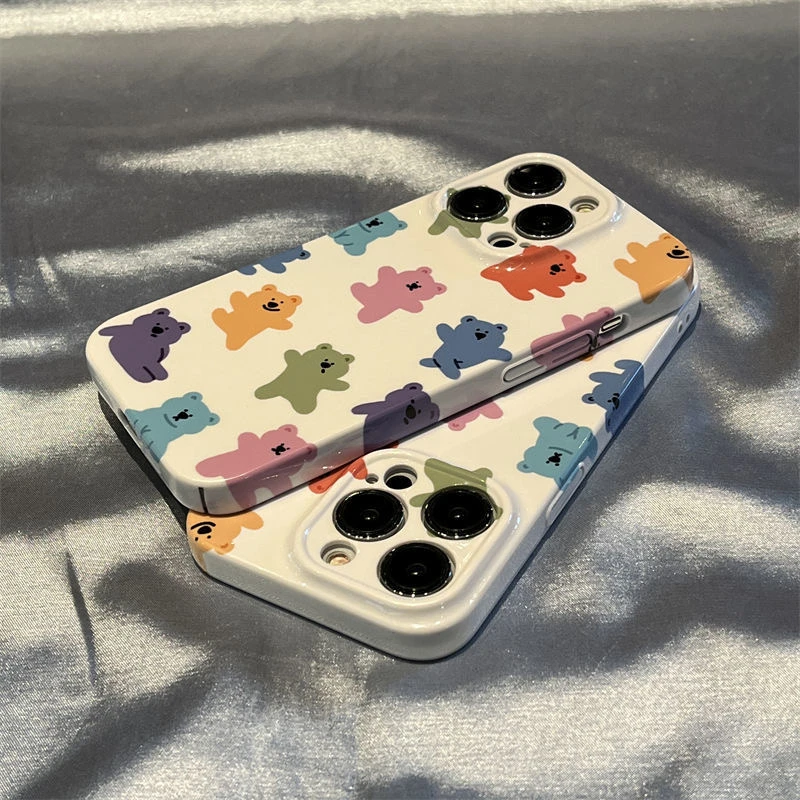 跳舞小熊适用iPhone14promax/15手机壳13女12华为/小米/oppo/vivo