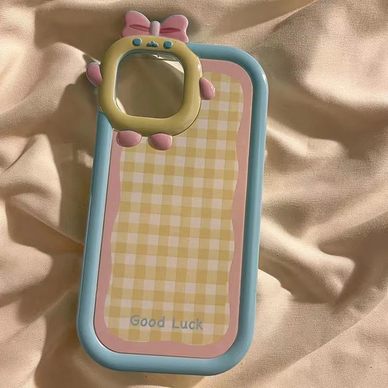 黄格交错适用iPhone14promax/15手机壳13女12华为/小米/oppo/vivo