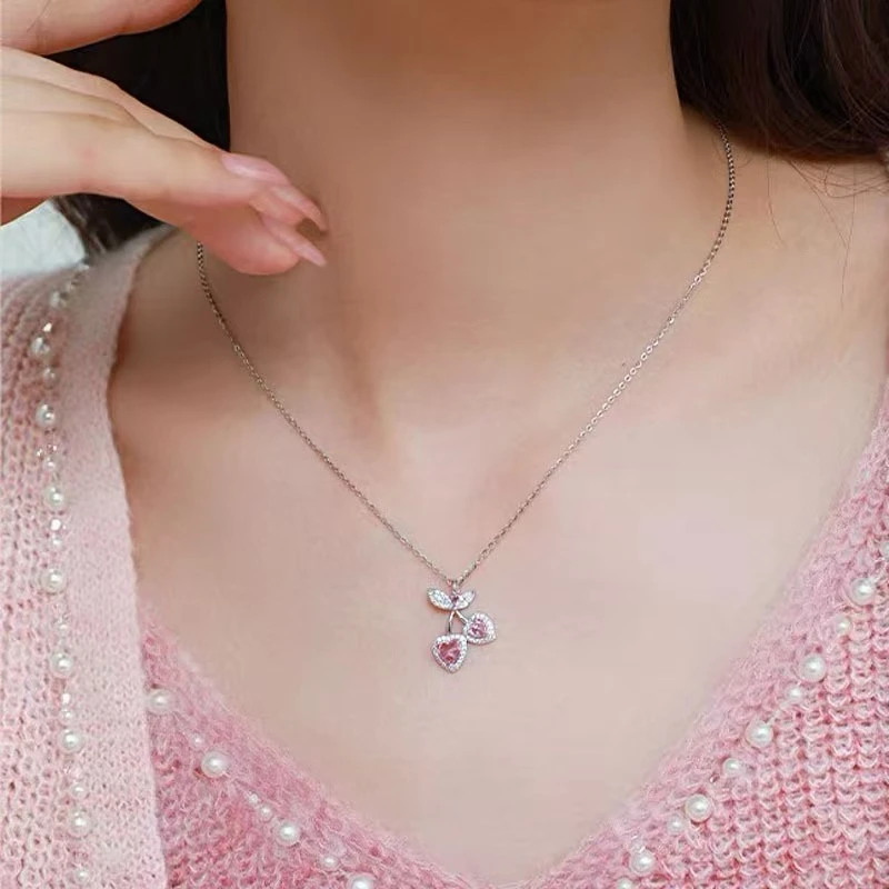 钛钢项链 百搭清新时尚简约坠链精致气质小众轻奢钛钢锁骨项链